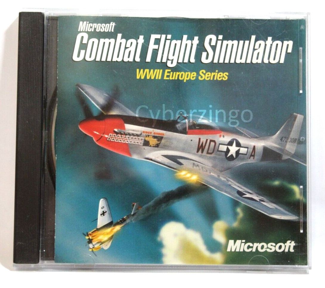Microsoft Combat Flight Simulator WWII Series Game CD-ROM Vintage 1998 PREOWNED