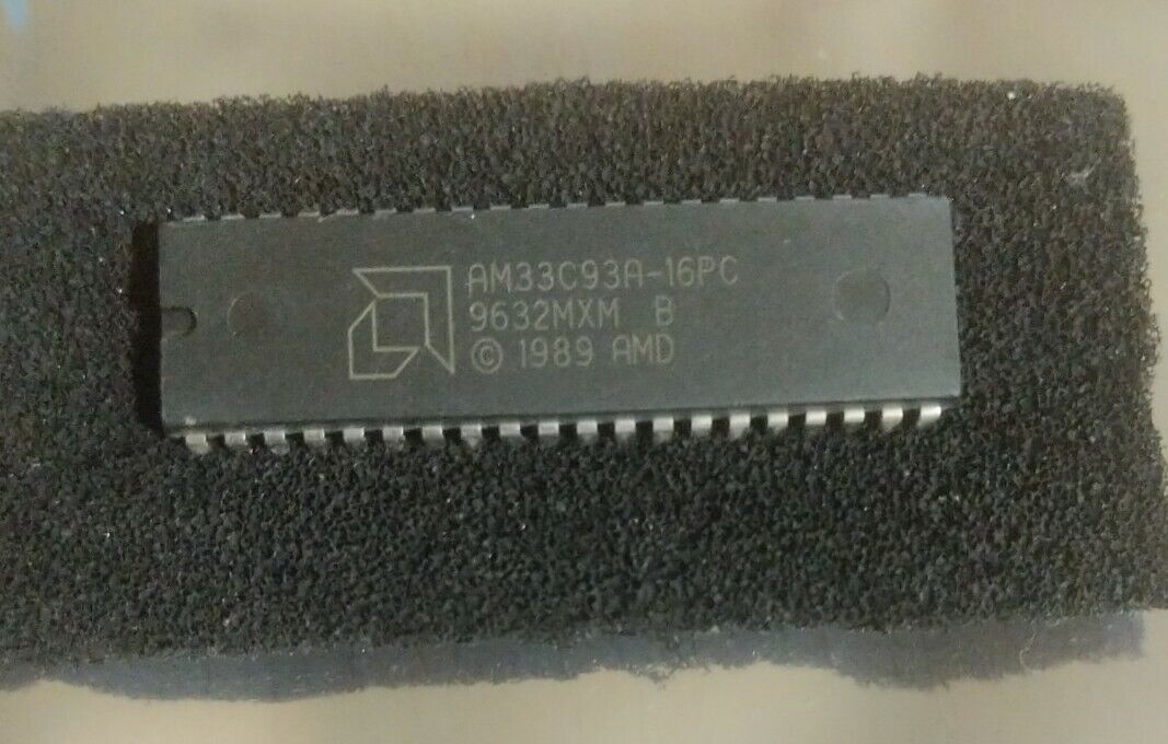 AM33C93A SCSI Controller chip 40 PIN DIP WD Amiga A3000 A2091 A590 upgrade - USA