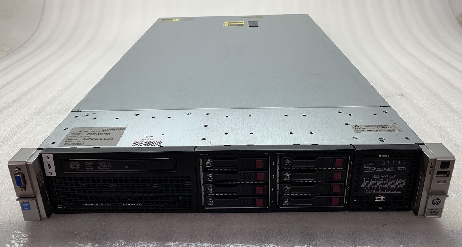 HP ProLiant DL380p Gen8 Server BOOTS 2x Xeon E5-2670 v2 2.5GHz 34GB RAM 6.4TB