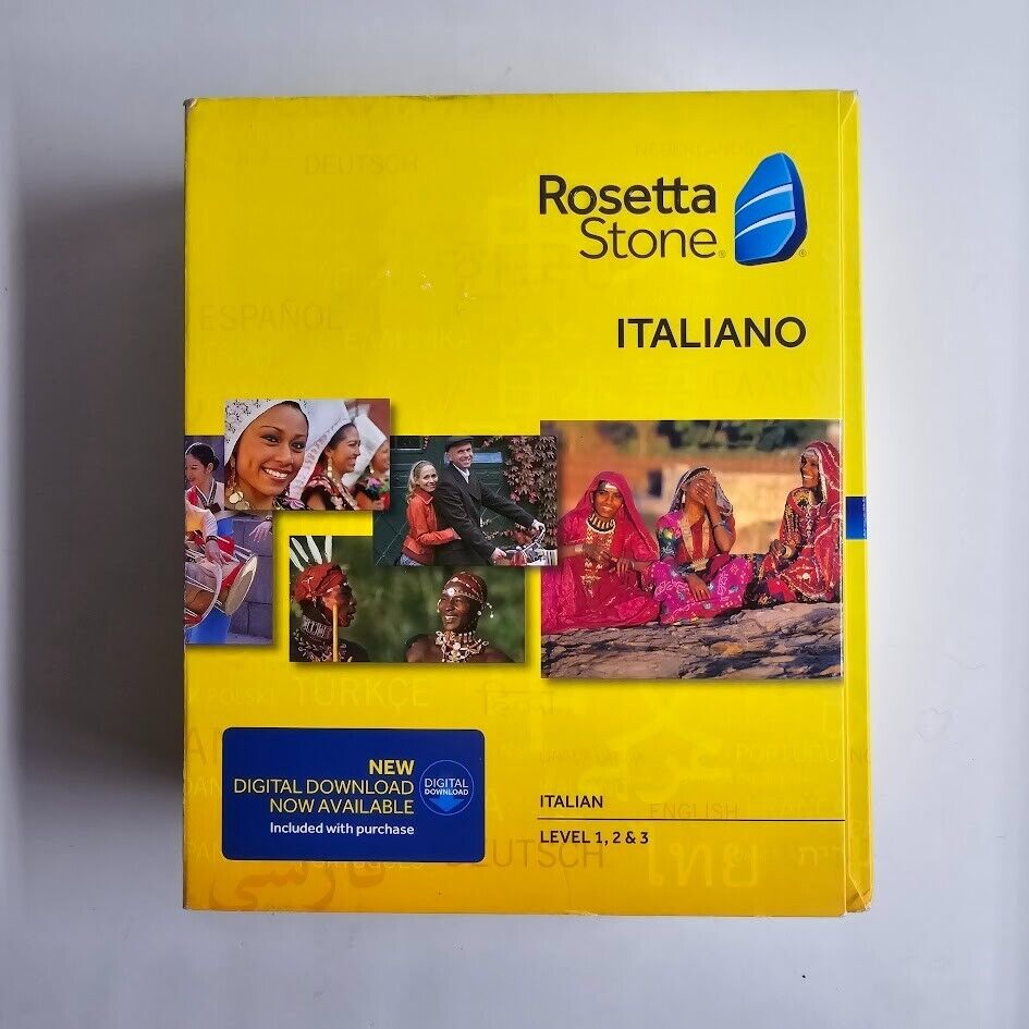 Rosetta Stone Italiano Level 1-2-3 Ver 4 BRAND NEW Learn Language Italian