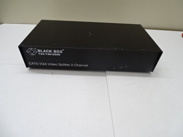 Black Box AC 501A-R2 REV 1.1 724-746-5500 CAT5 VGA Video Splitter 2 Channel