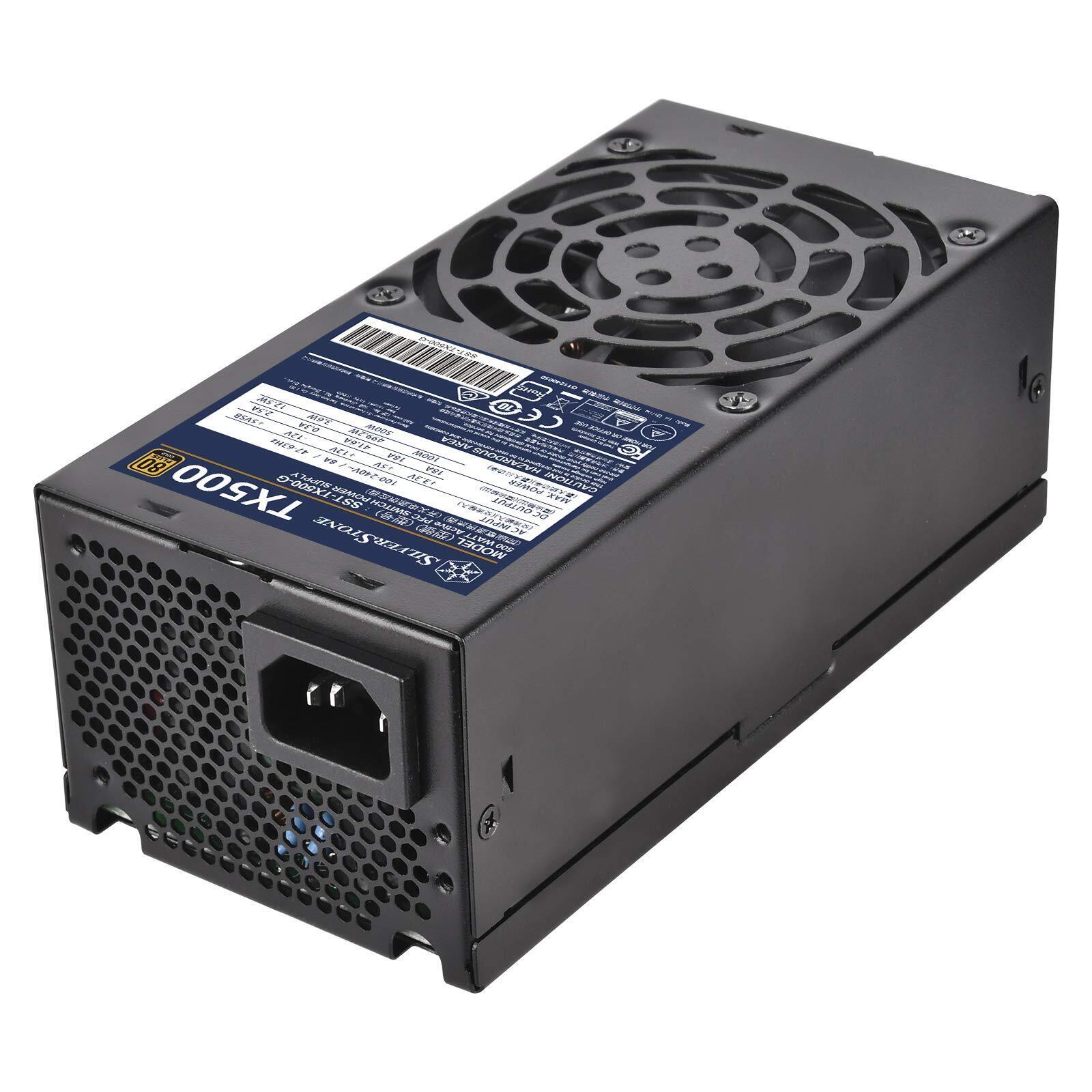 500W Fixed Cable TFX Power Supply 80 Plus Gold TX500-G (SST-TX500-G)