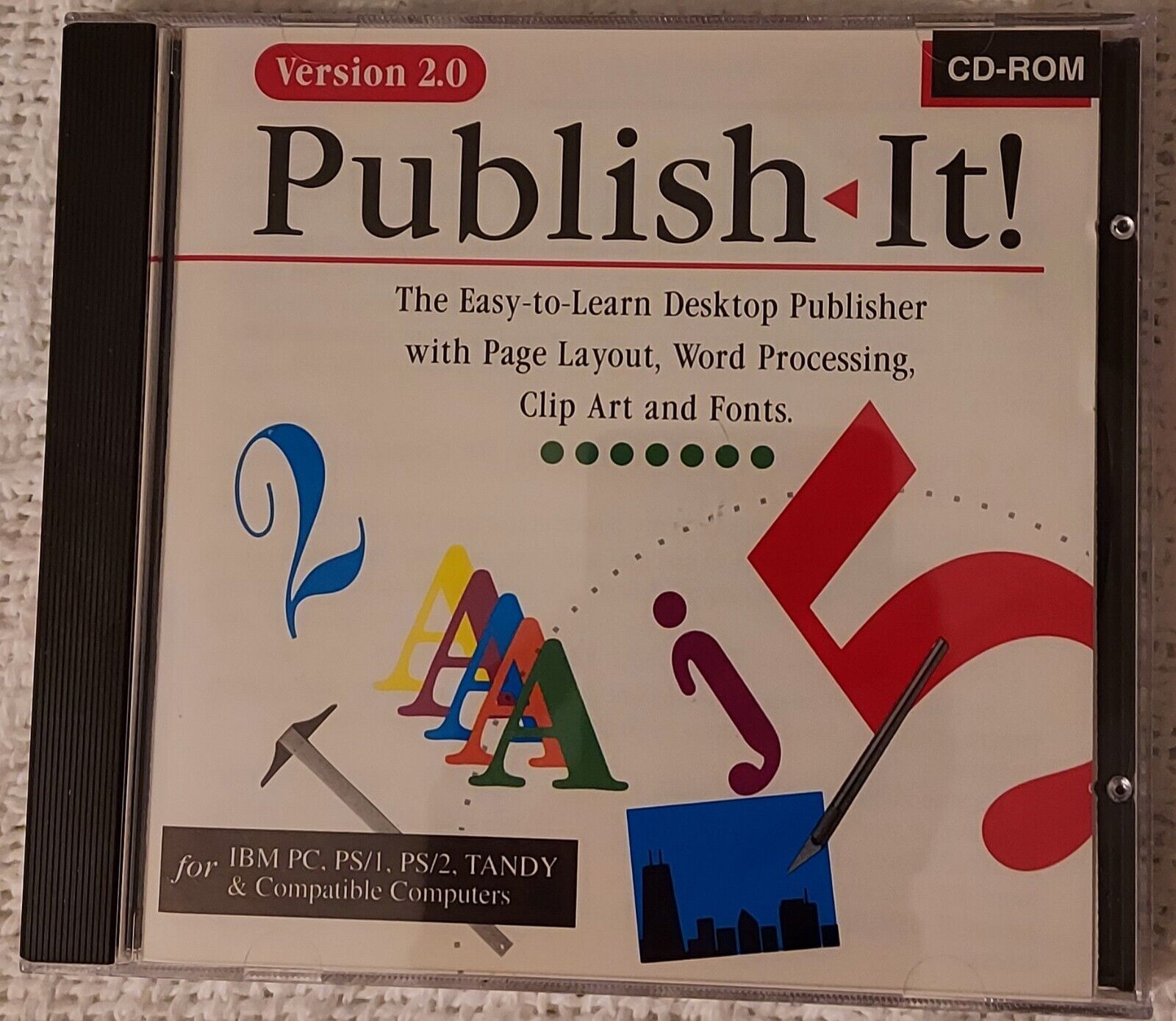 Timeworks Publish-It MS-Dos Desktop Publishing Vintage Software - Slightly Used