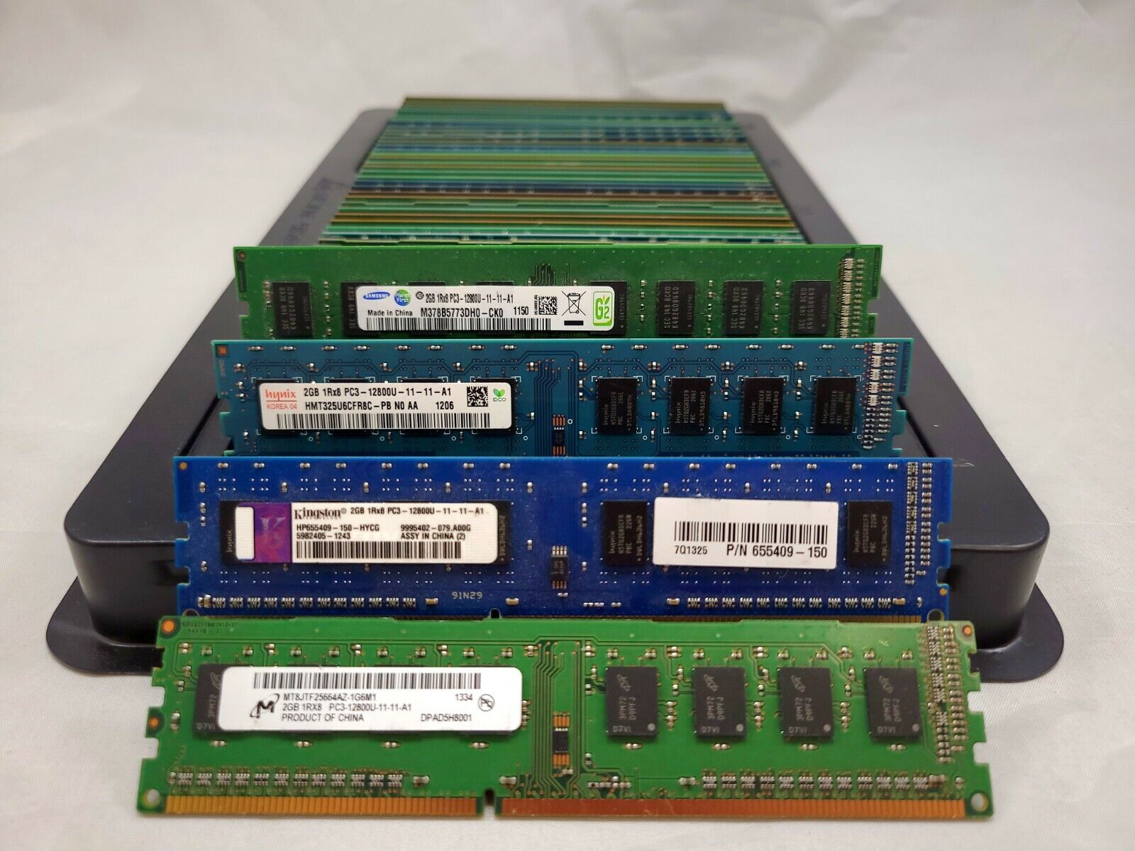 LOT 100 2GB DDR3 PC3-12800U 1600 Samsung Hynix Micron+ DIMM Desktop MEMORY RAM