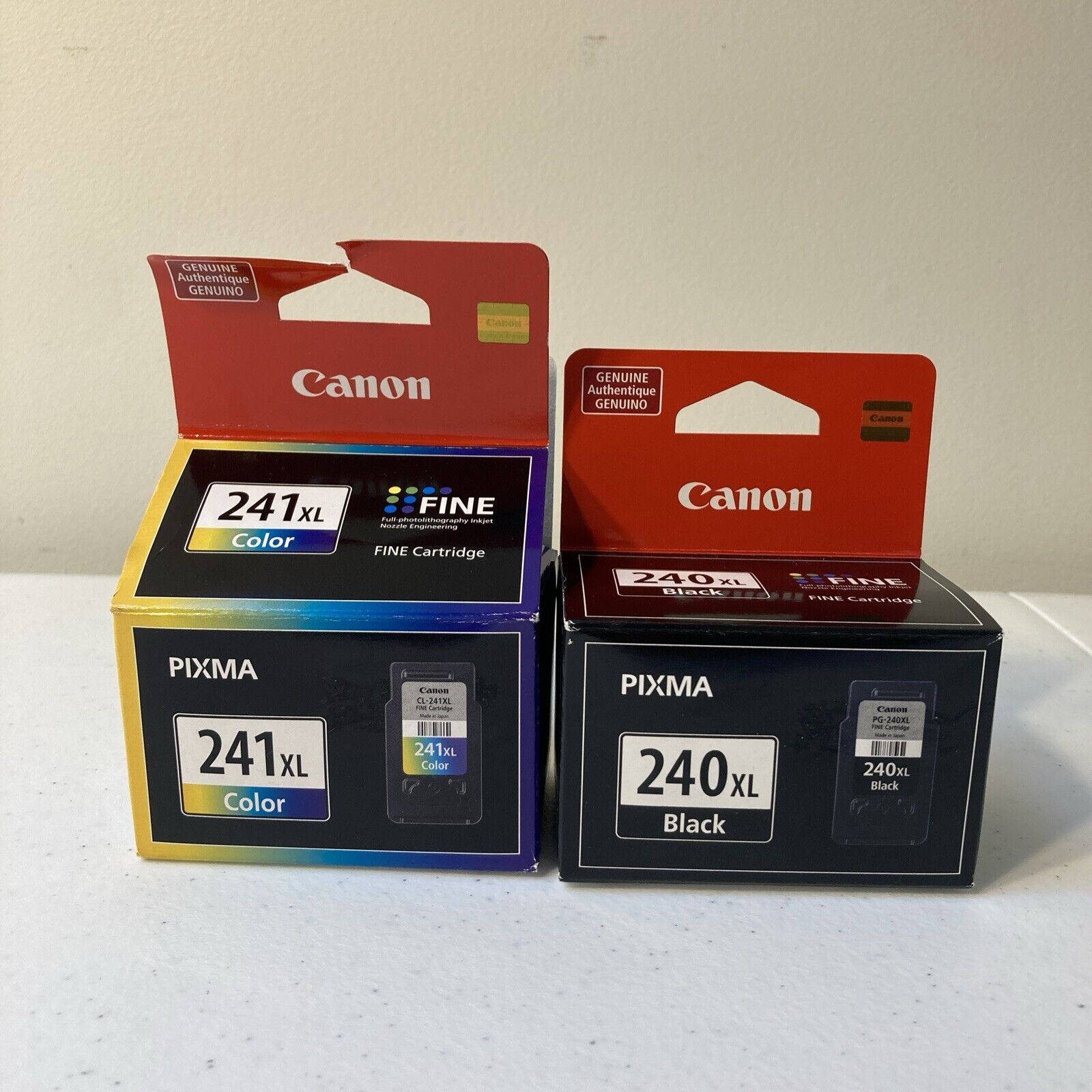 NEW Genuine Canon 240XL & 241XL Ink Cartridge MG3520 3620 5120 Oem