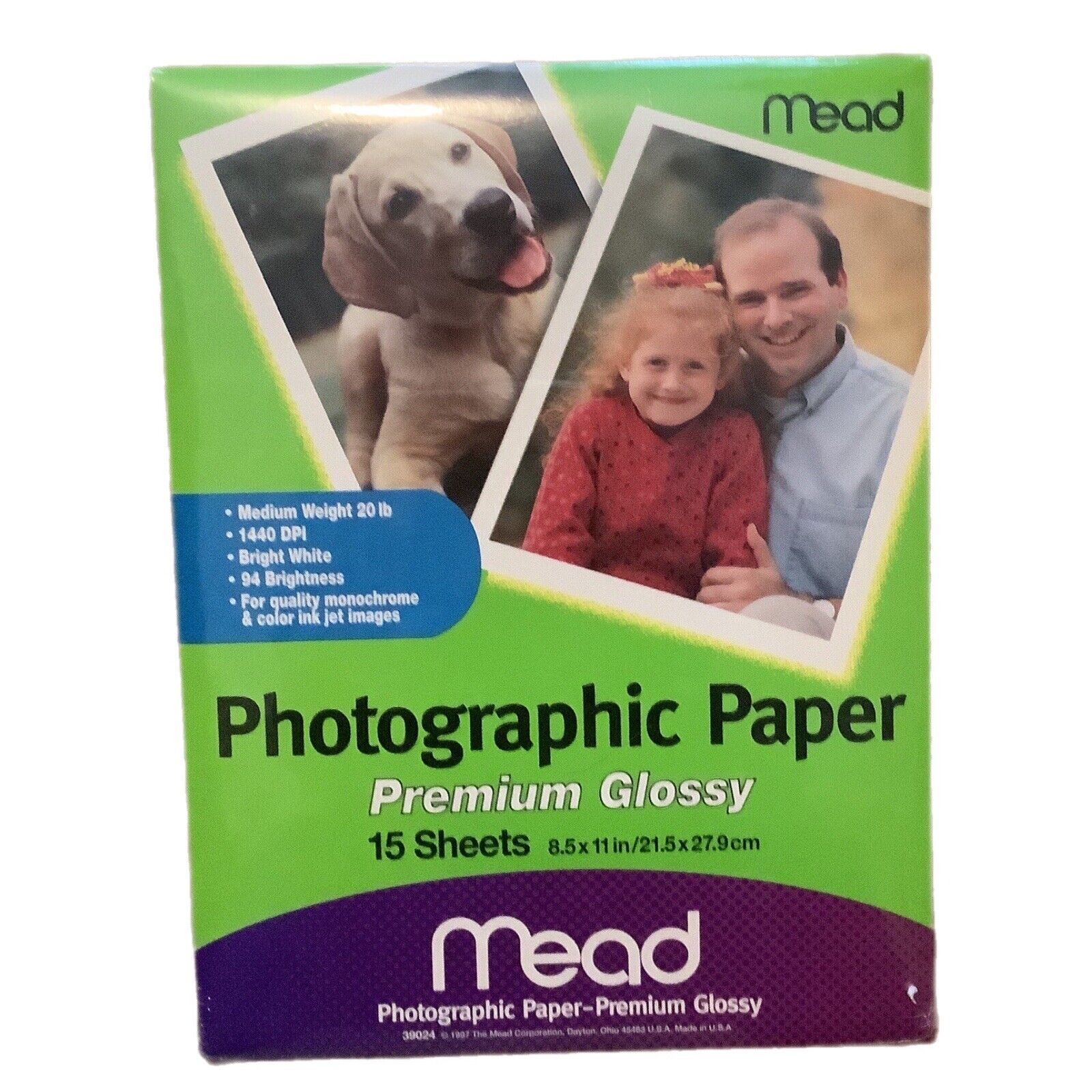 3 Packs 90\'s Vintage Mead 39024 Photographic Premium Glossy Photo Paper ink jet
