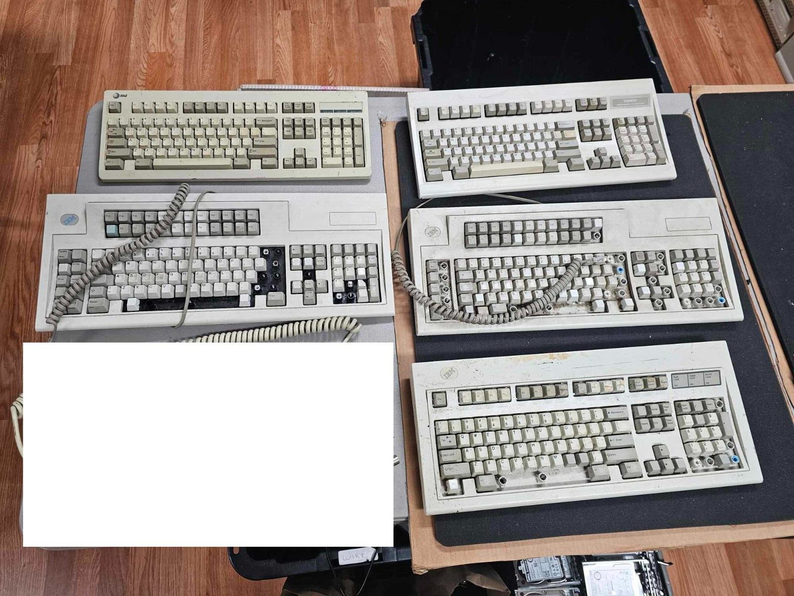 5x Rare Vintage Retro Keyboard Lot Rt101 F2 Model M F1 Model M Tandy Enhanced