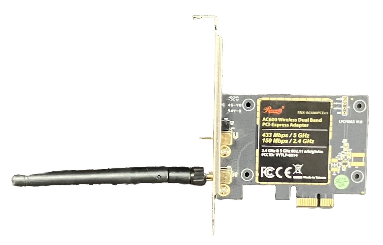 Rosewill RNX-AC600PCEv3 802.11a/b/g/n/ac AC600 PCIe Dual Band Wi-Fi Adapter