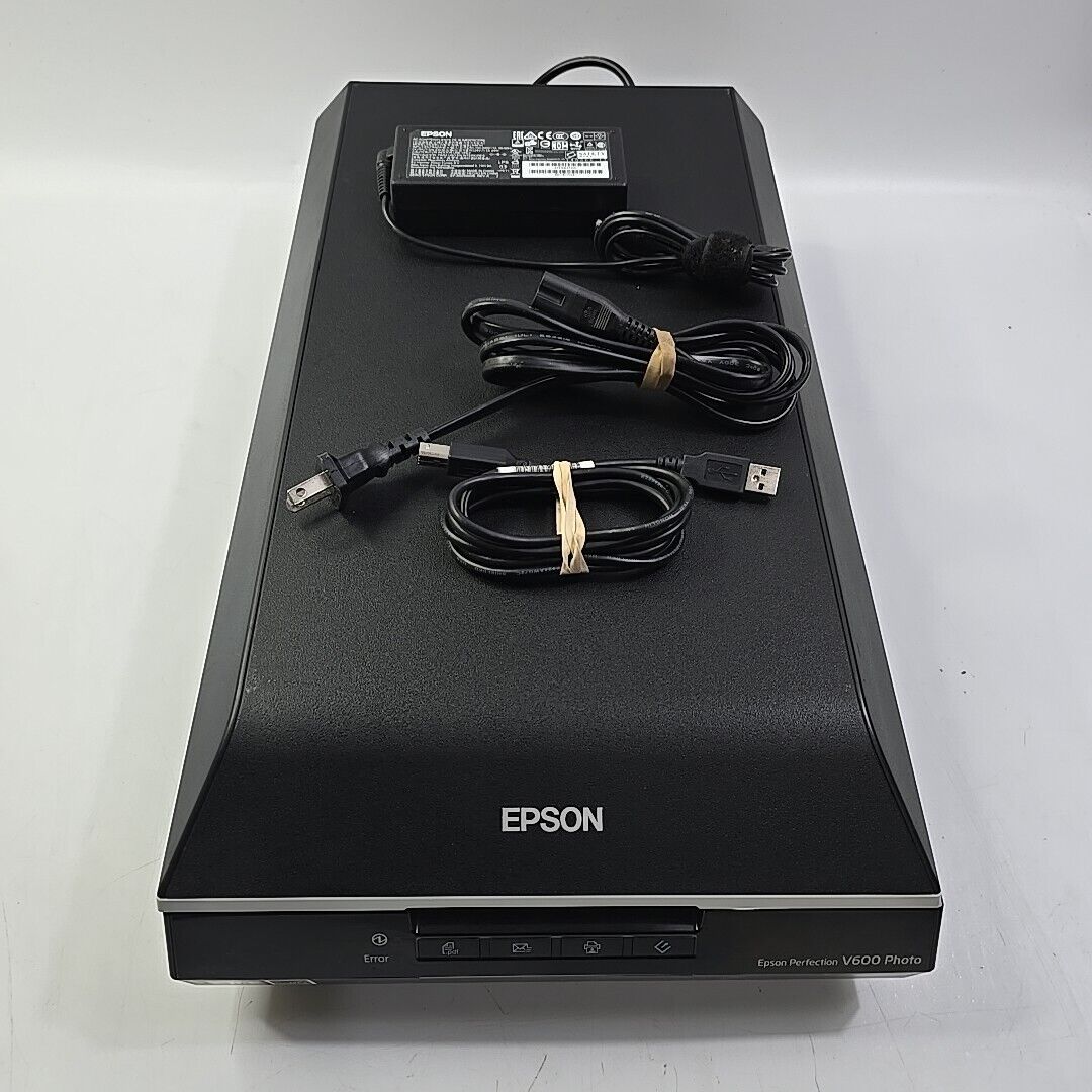 Epson Perfection V600 Document & Photo Scanner w/Power Supply J252A