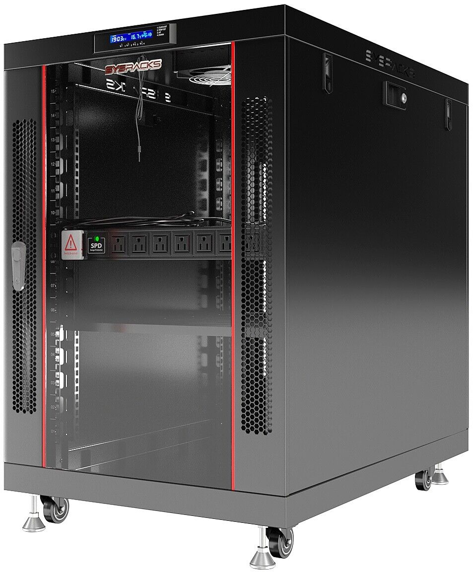 Sysracks 15U Server Rack Cabinet Premium Network Enclosure 35\