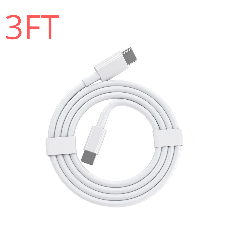 Wholesale Bulk Lot PD Cable 3Ft 6Ft For Apple iPhone 14/13/12/11/8 Charger Cord