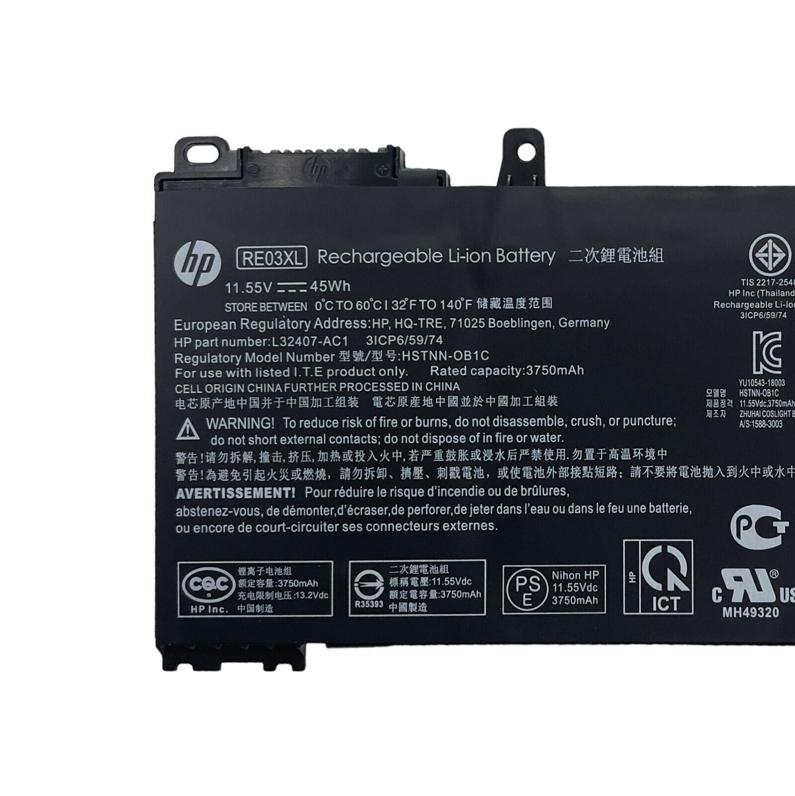 OEM RE03XL Battery For HP ProBook 440 450 G6 L32407-AC1 L32407-2C1 L32656-005