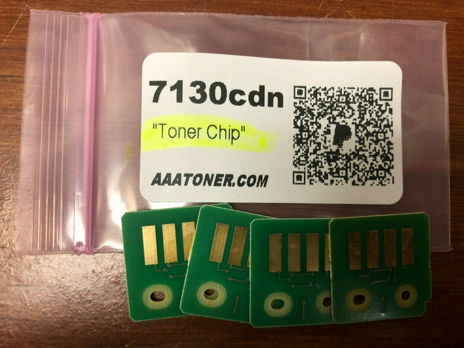 4 x Toner Reset Chip (BCMY) for Dell 7130cdn, 7130cdn Color Laser Printer Refill