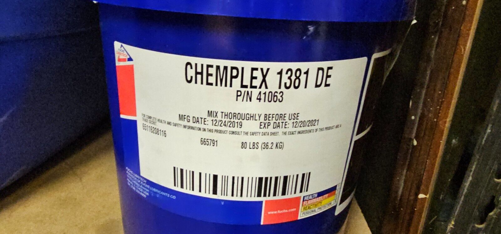 Chemplex 1381 DE Fuchs Heat Sink Compound 80 Lbs 5 Gallon Bucket