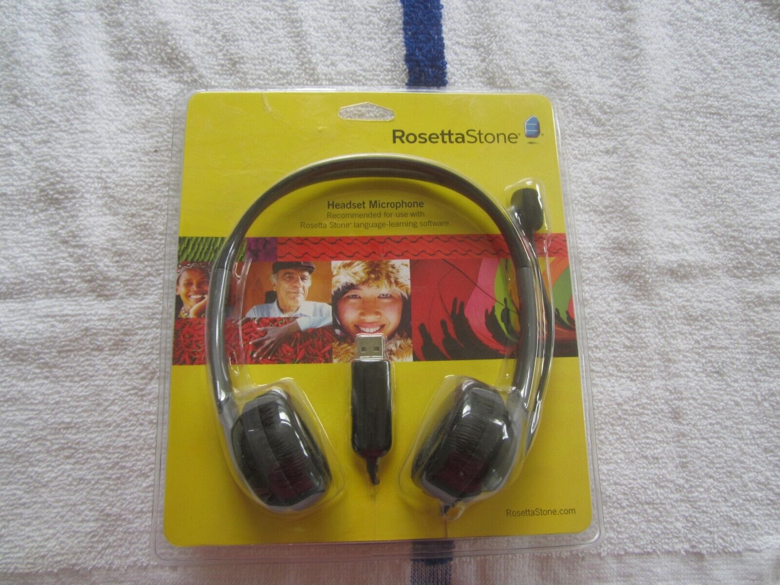 New & Sealed Rosetta Stone Headset Microphone USB For Language Learning Software