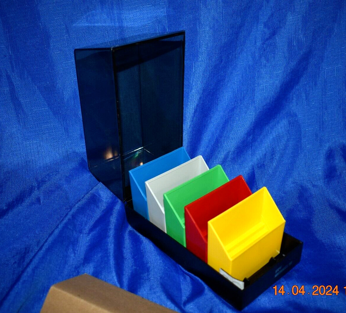 Vintage 1993 Color Coder Floppy Disk Holder Organizer Microdex, Holds 50 Disks