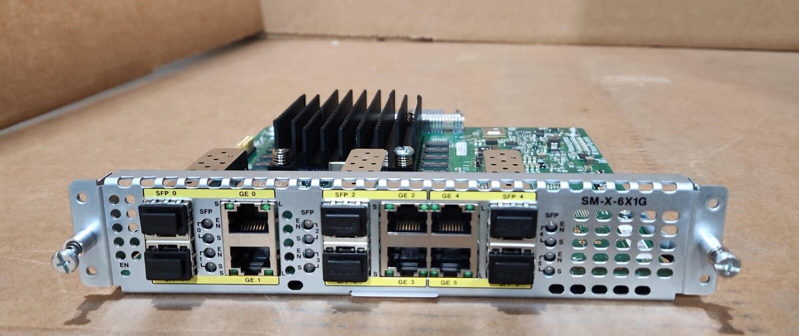 Cisco SM-X-6X1G 6 Port SFP Gigabit Ethernet Dual Mode ISR4400 4300 Module
