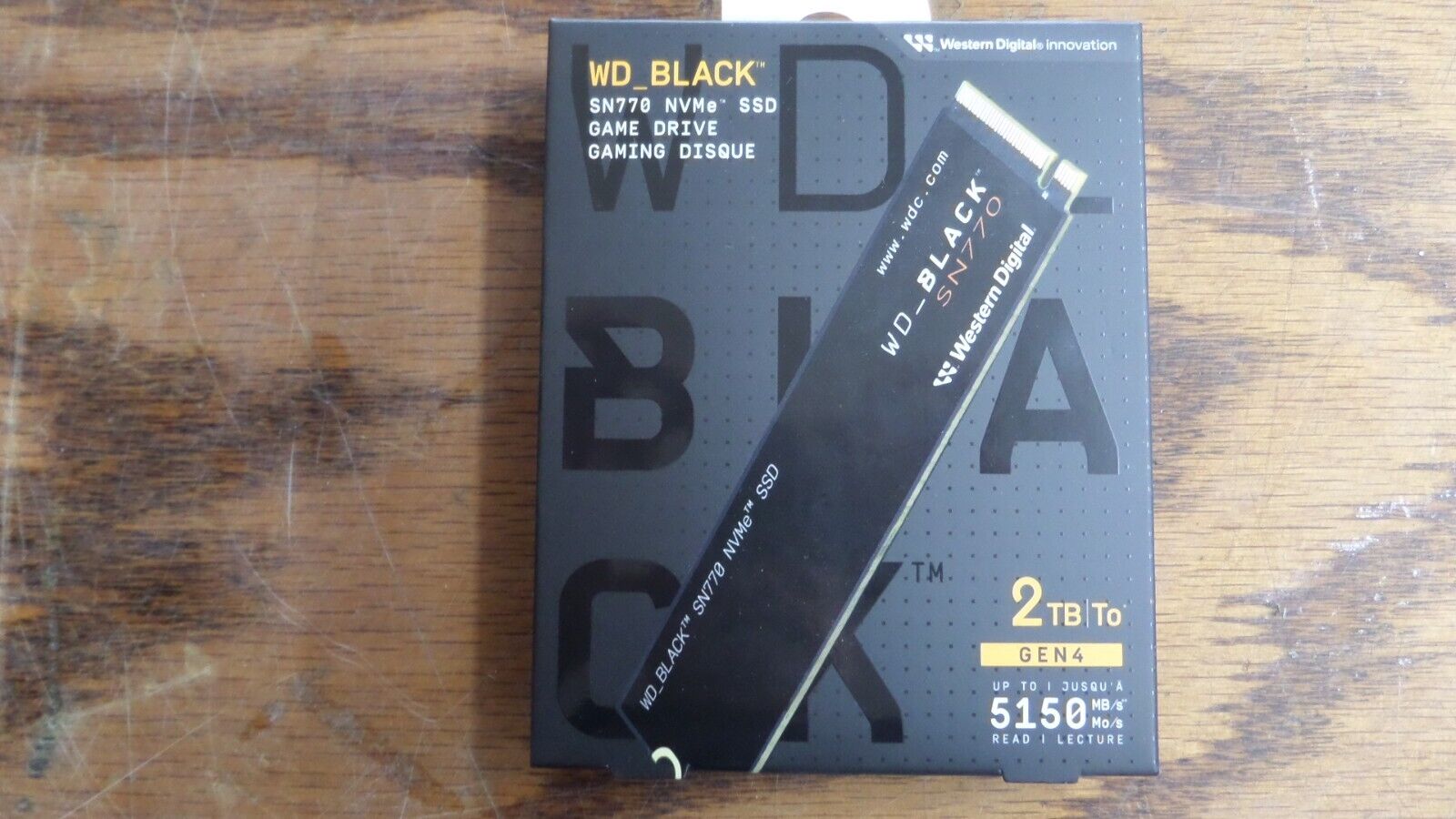 WD_BLACK 2TB SN770 NVMe Internal Gaming SSD Solid State Drives-Gen4
