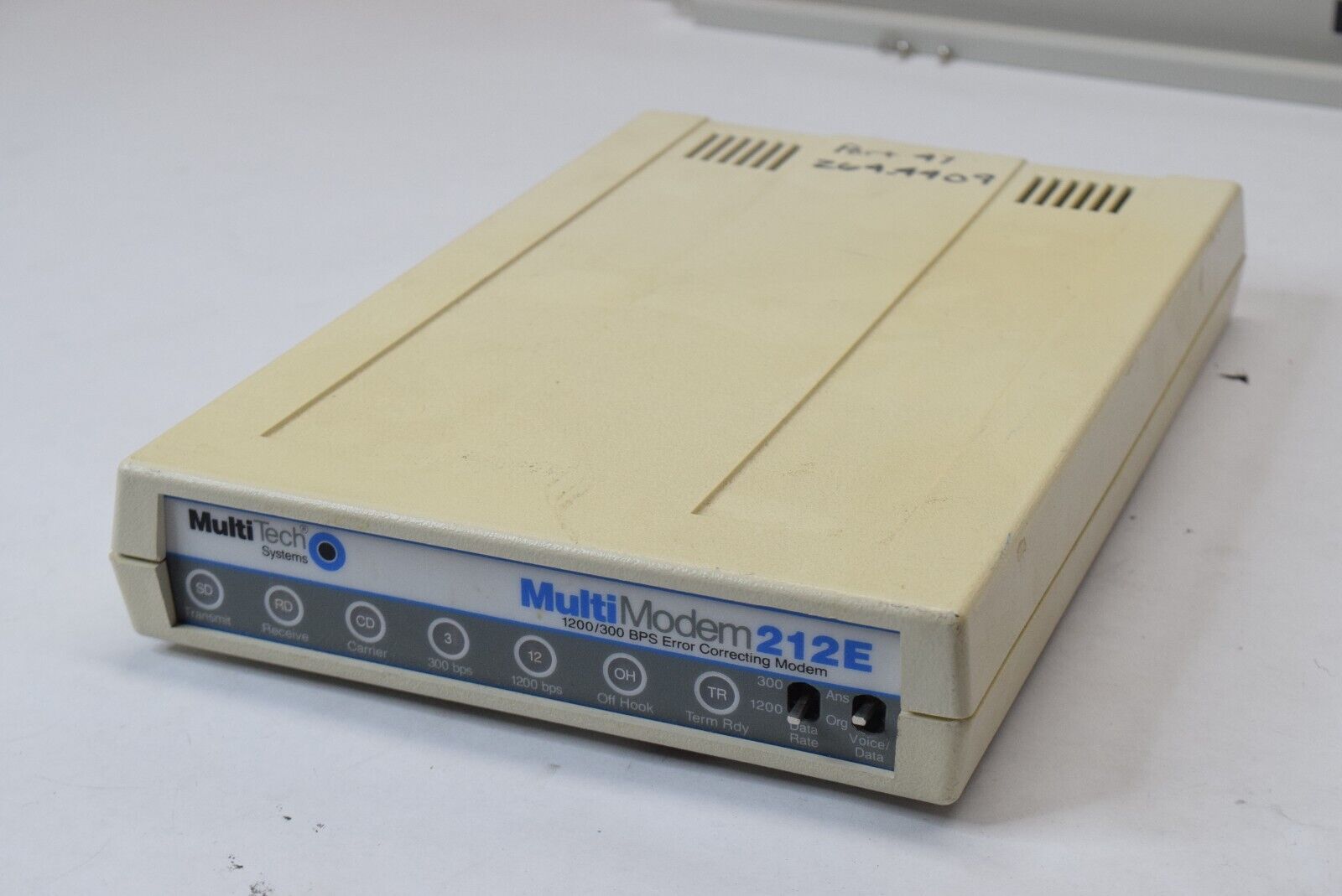 Vintage MultiTech MultiModem 212 212E External Serial Modem