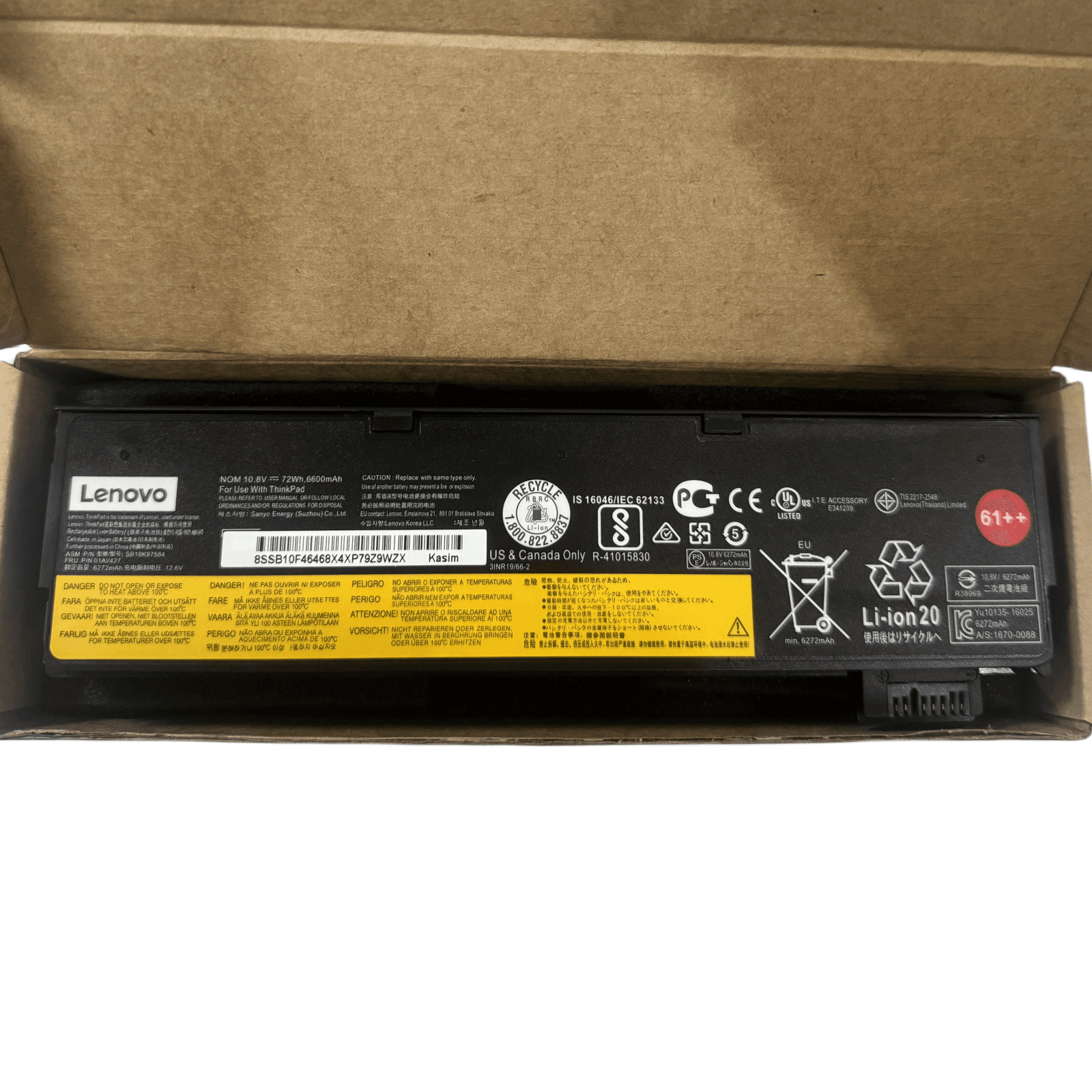 61++ OEM Genuine 01AV423 72WH Battery For Lenovo ThinkPad T470 T480 T570 T580