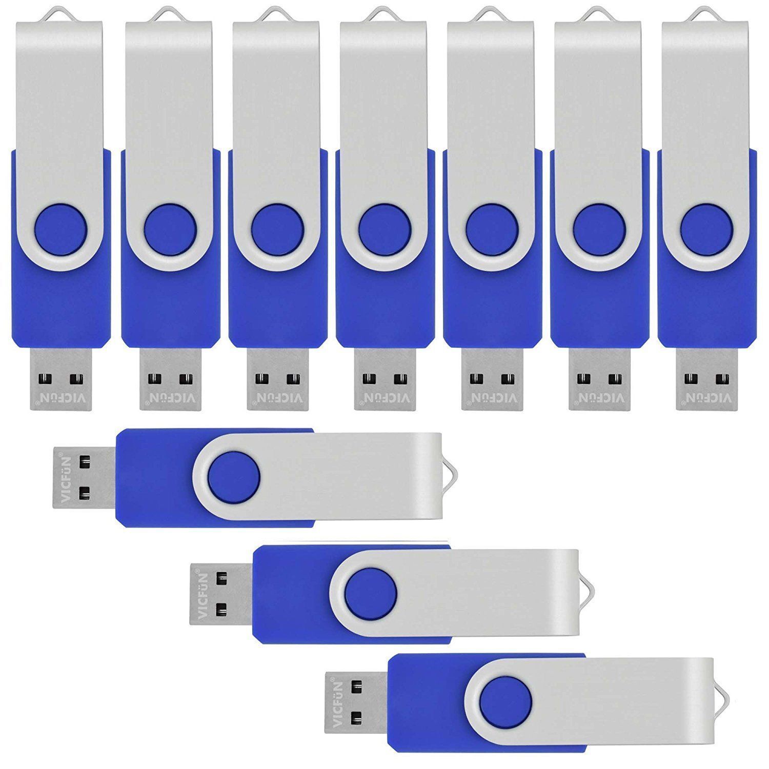 Wholesale Sale 100/500pcs 16GB Metal Swivel Anti-skid Flash Drive Memory Sticks 