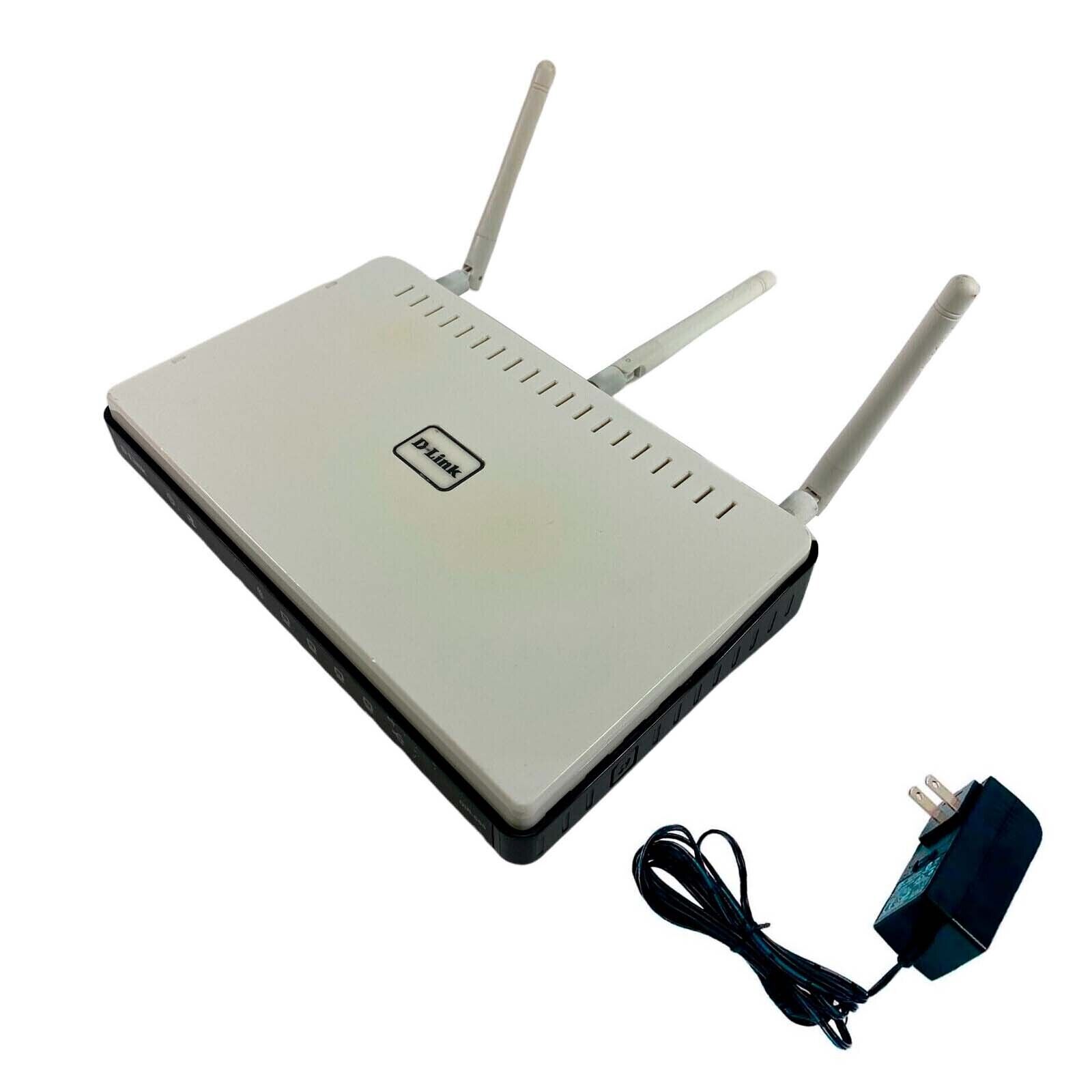D-Link DIR-655 300 Mbps 4-Port Gigabit Wireless N Router w/ Adapter