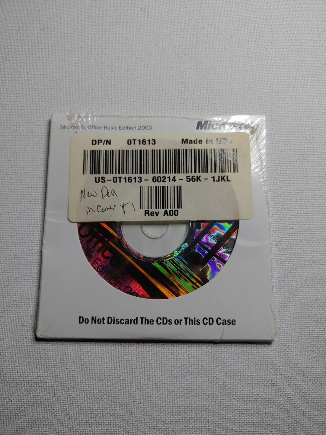 Microsoft Office 2003 Basic Edition OEM With Serial Number NEW SEALED