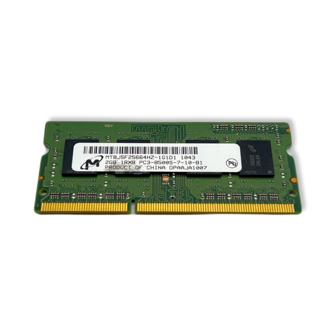 Micron Series 2GB 1Rx8 PC3-8500S-7-10-B1 Laptop Memory