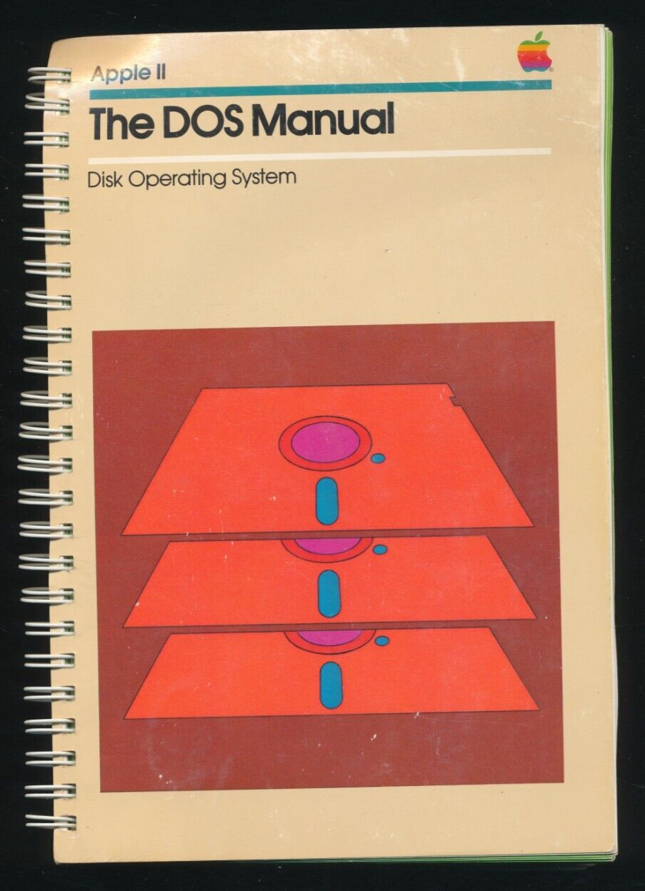 Vtg 1981 Apple II The DOS Manual Disk Operating System - Manual Only 030-0115-B