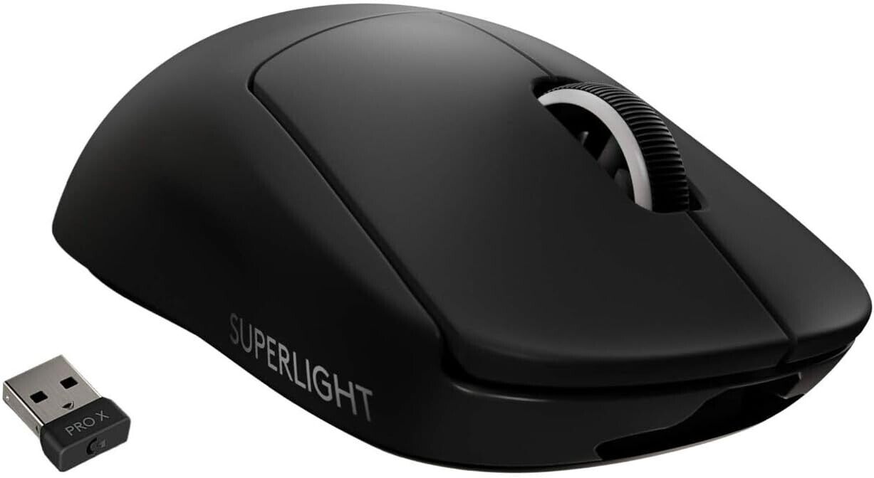 Logitech G PRO X Superlight Wireless Lightspeed Gaming Mouse - Black