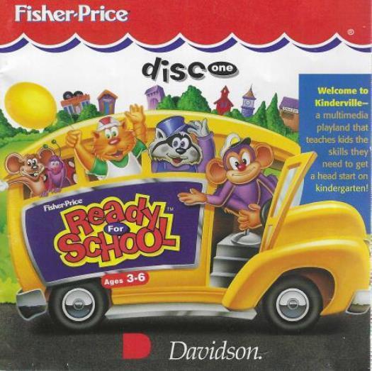 Fisher-Price Ready For School: Kindergarten 2-Disc Set PC CD early learning time