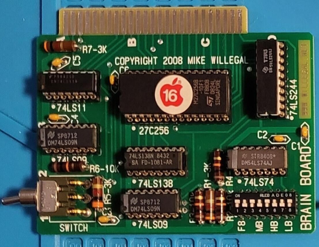Brain Board - Integer Basic / Apple-1 Card ONE TIME BUILD for Apple II / IIe