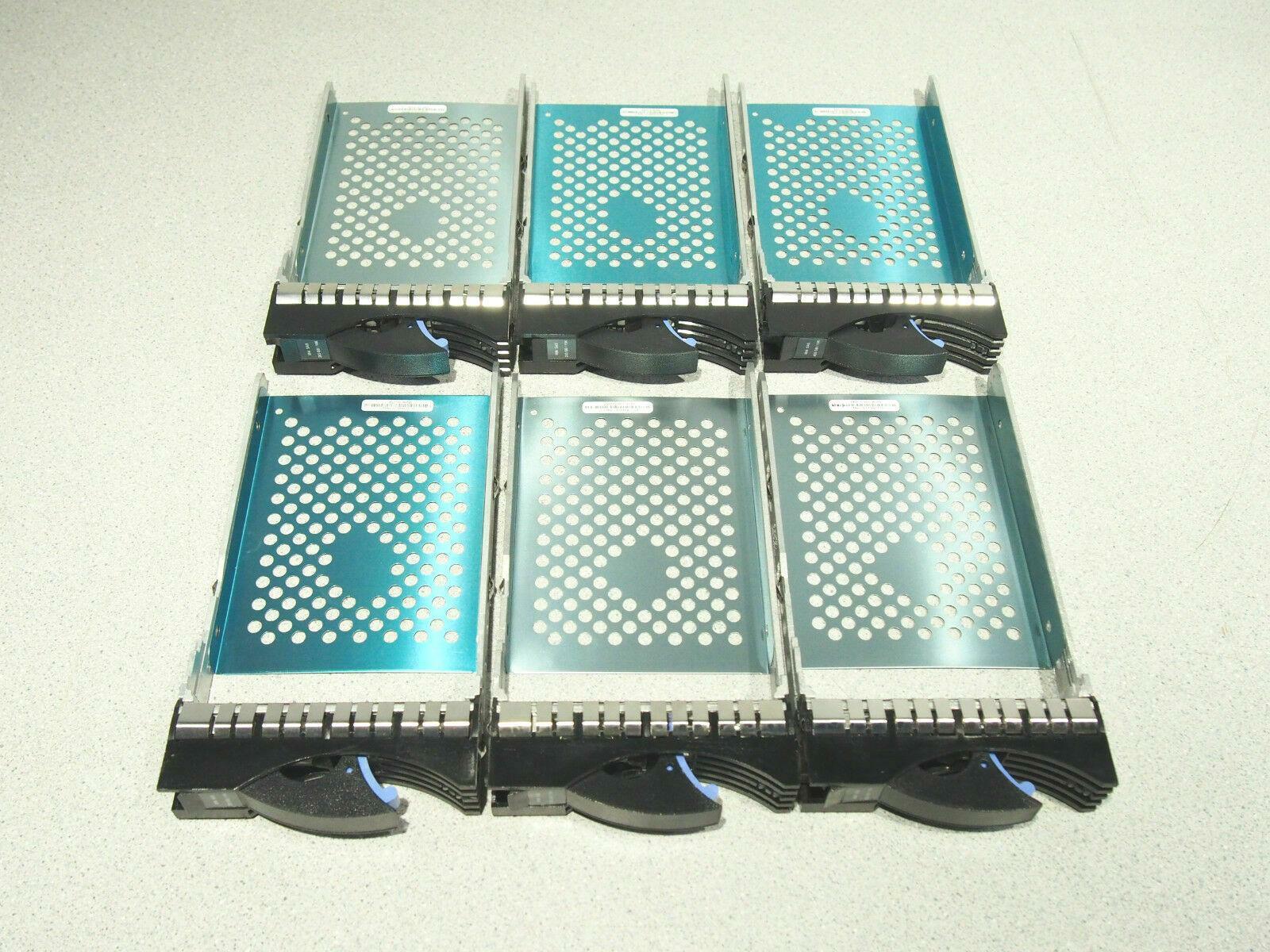 Lot of 6 IBM SAS Hard Drive Tray Caddy P/N 42R4127 For X3650 X3550 X3250 NoScrew