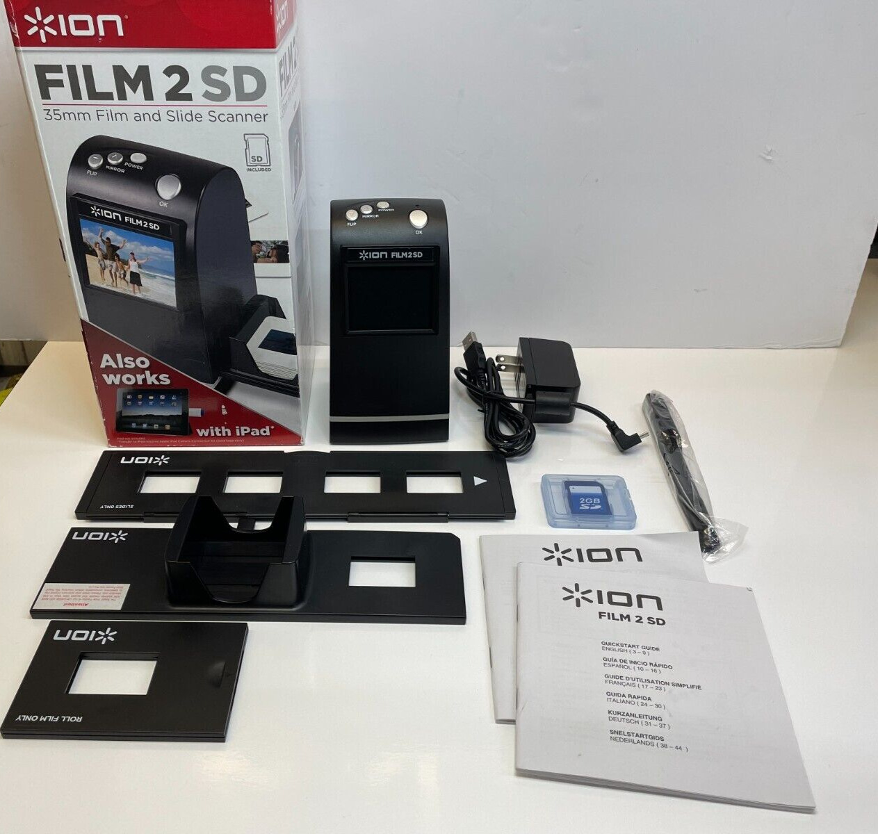 ION FILM2SD 5 MP Sensor Film 2 SD 35MM Film & Slide Scanner 
