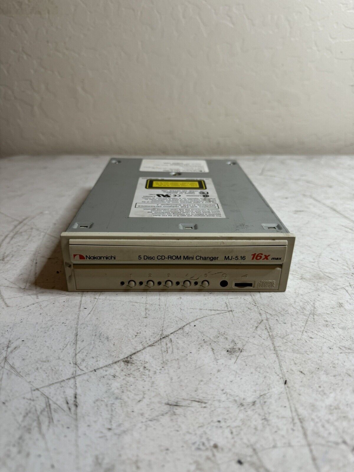 Vintage Nakamichi MJ-5.16si SCSI 16X 50-pin CD-ROM Drive 5-Disc Mini Changer