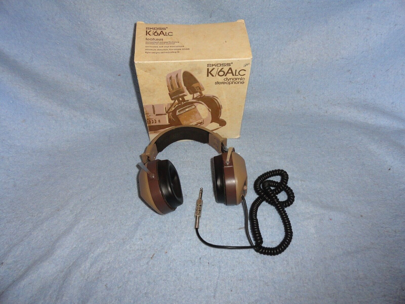 Vintage Koss K/6ALC Headphones Dual Volume Control with Original Box