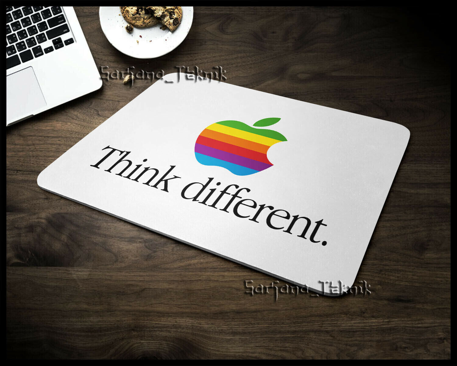 New item Think Different Apple Logo Mouse Pad Non-Slip Computers Acces 1