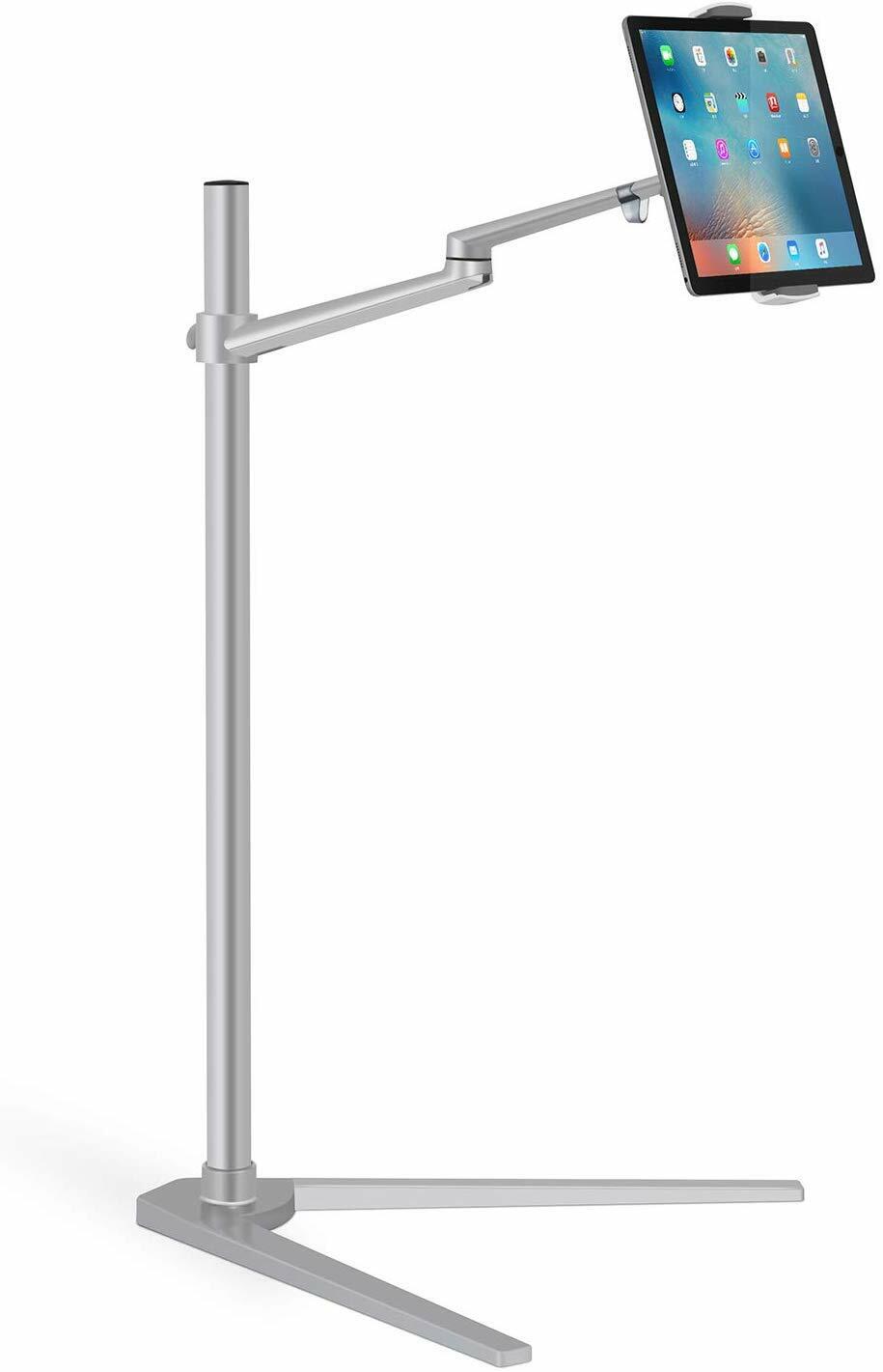 Tablet/iPad/Cell phone/iPhone holding floor stand, Rotating / Height adjustable