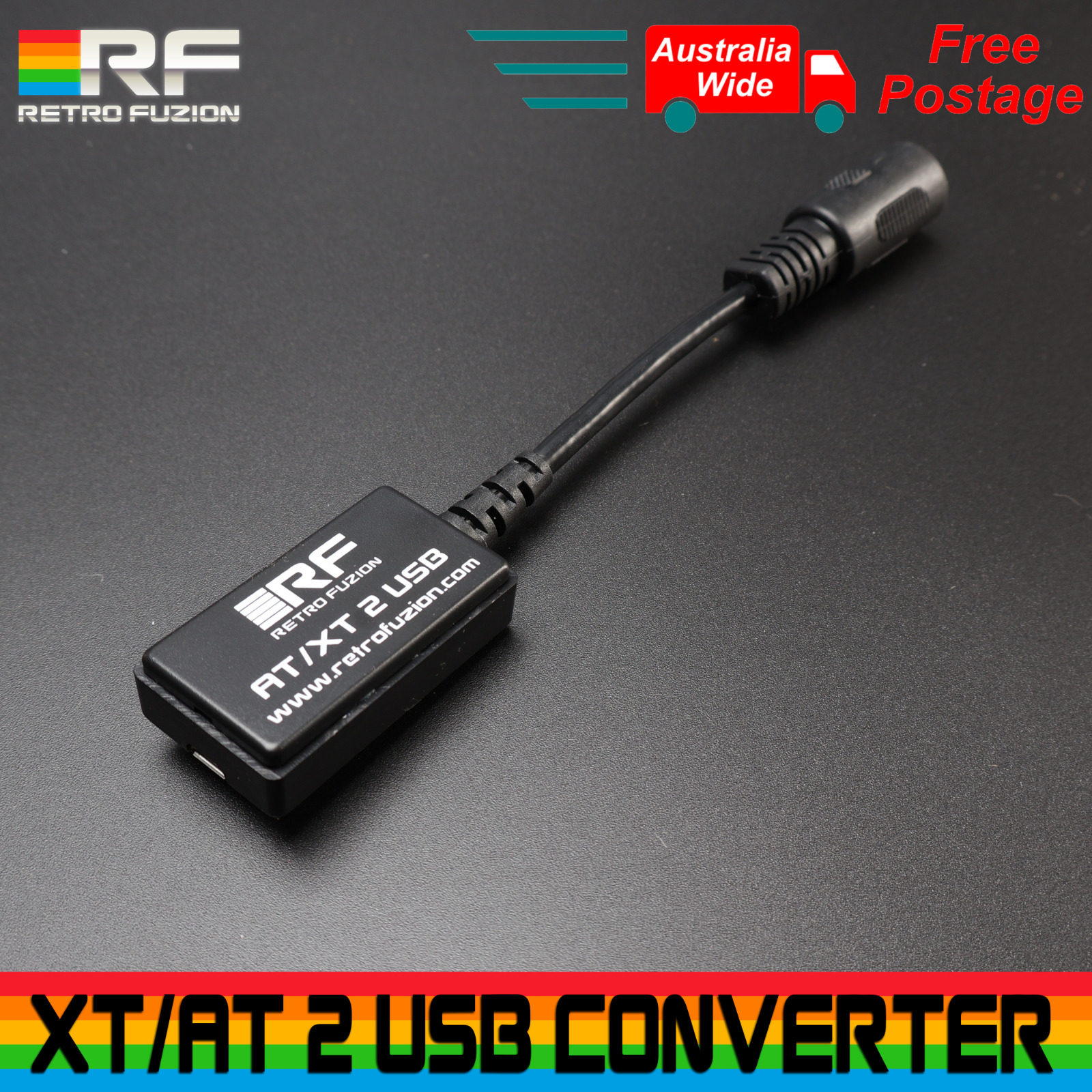 Retro Fuzion XT/AT 2 USB Keyboard adapter - Soarers Converter - 