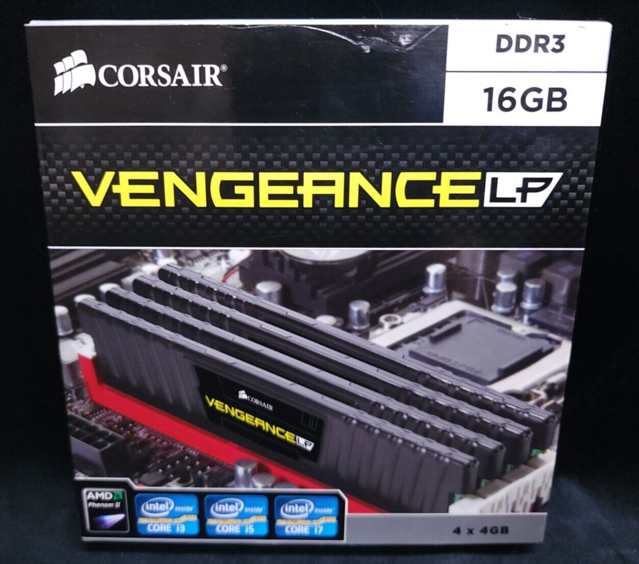 Corsair CML16GX3M4A1600C9 Vengeance LP 16 GB (4 x 4GB) DDR3 1600 MHz PC3 12800