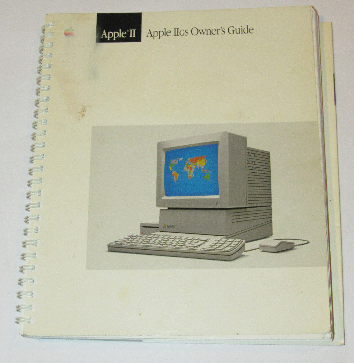 VTG 1986 APPLE IIGS PC PERSONAL COMPUTER OWNER'S GUIDE/MANUAL TROUBLESHOOTING