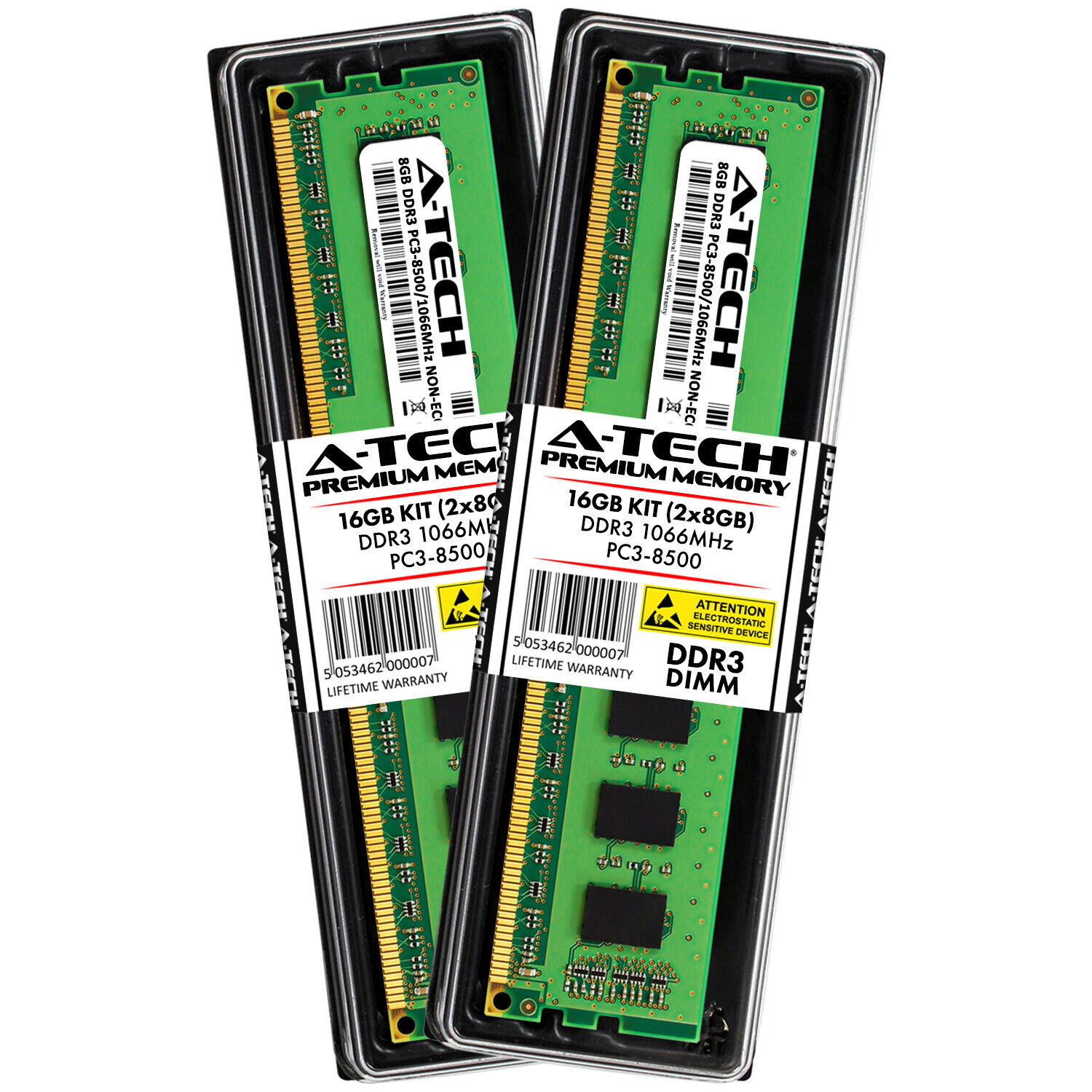 16GB KIT 2 x 8GB DIMM DDR3 NON-ECC PC3-8500 1066MHz 1066 MHz DDR-3 8G Ram Memory