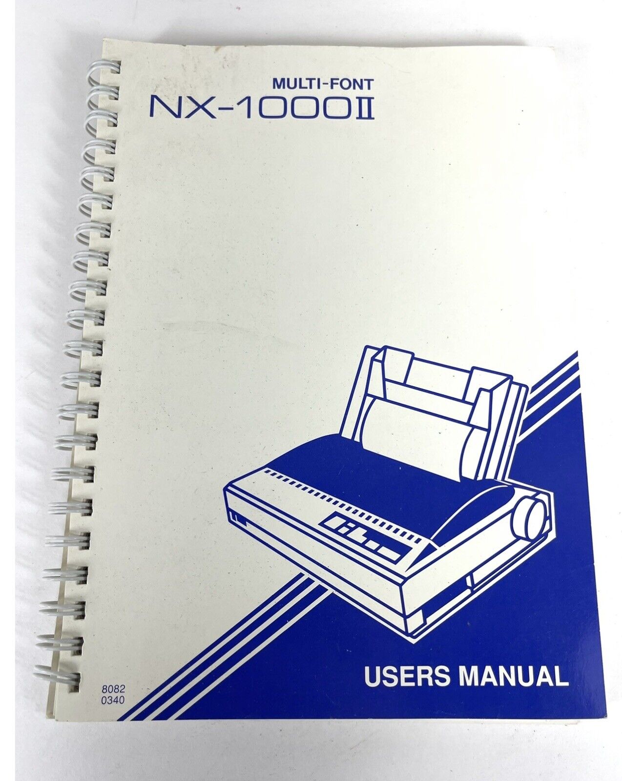 User's Manual Guide - Multi-font NX-1000II Printer Star Micronics 1989