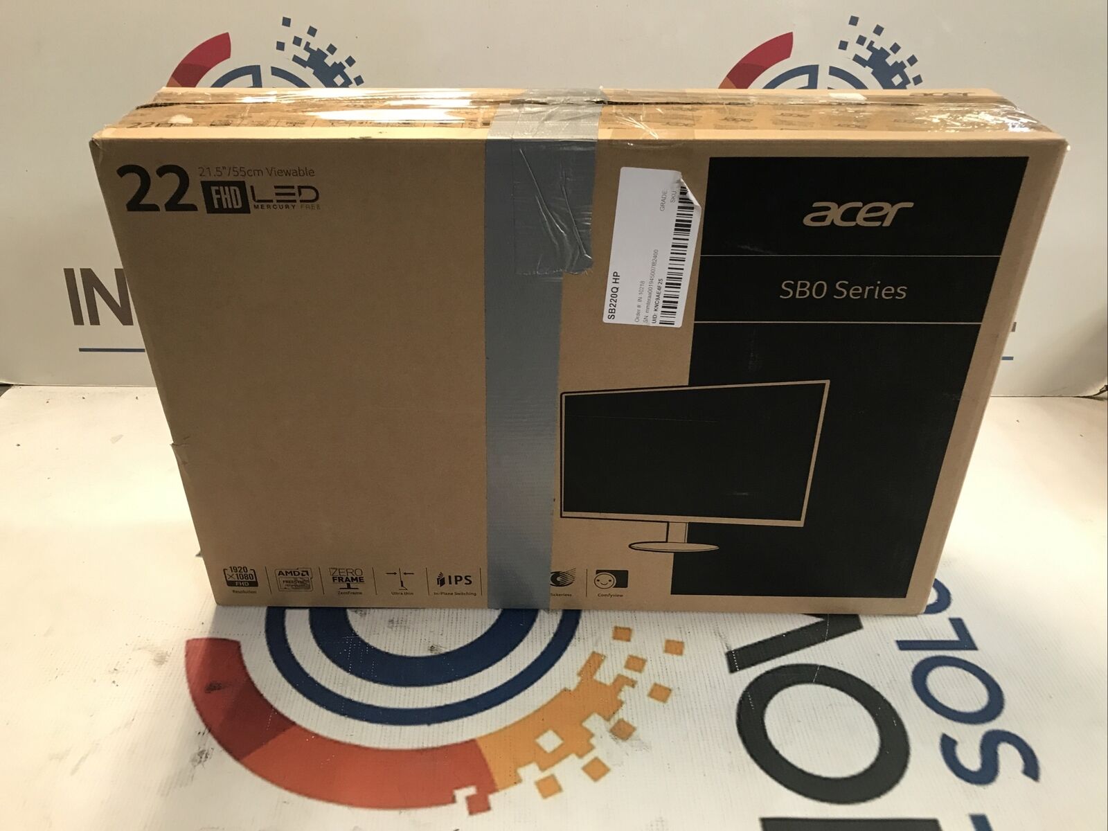 Acer SB220Q 21.5 Inch Full HD IPS 75 Hz- NO STAND
