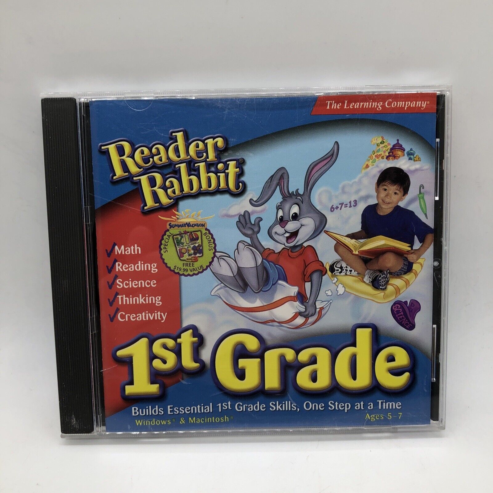 2002 Reader Rabbit 1st Grade RiverDeep The Learning Company Software CD