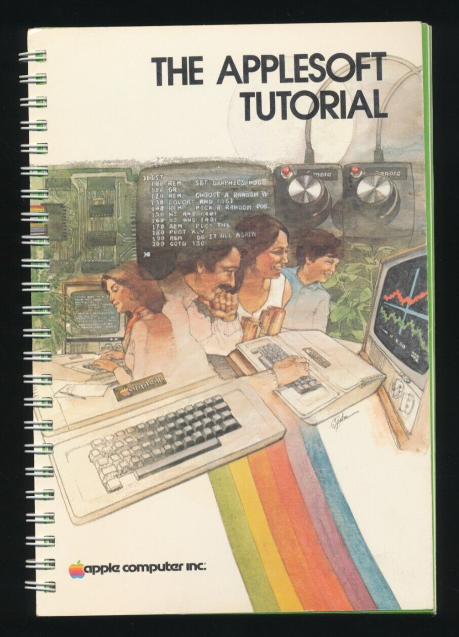 Vtg 1981 The Applesoft Tutorial Apple II Computer Basic Programming Manual