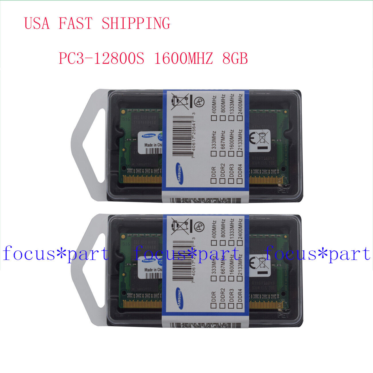 USA 16GB 2x8GB PC3-12800S DDR3 1600MHz 204pin Sodimm Laptop Memory Ram 1.5V