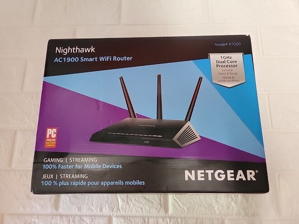 NETGEAR Nighthawk Smart Wi-Fi Router (R7000-100NAS) - AC1900 Wireless .