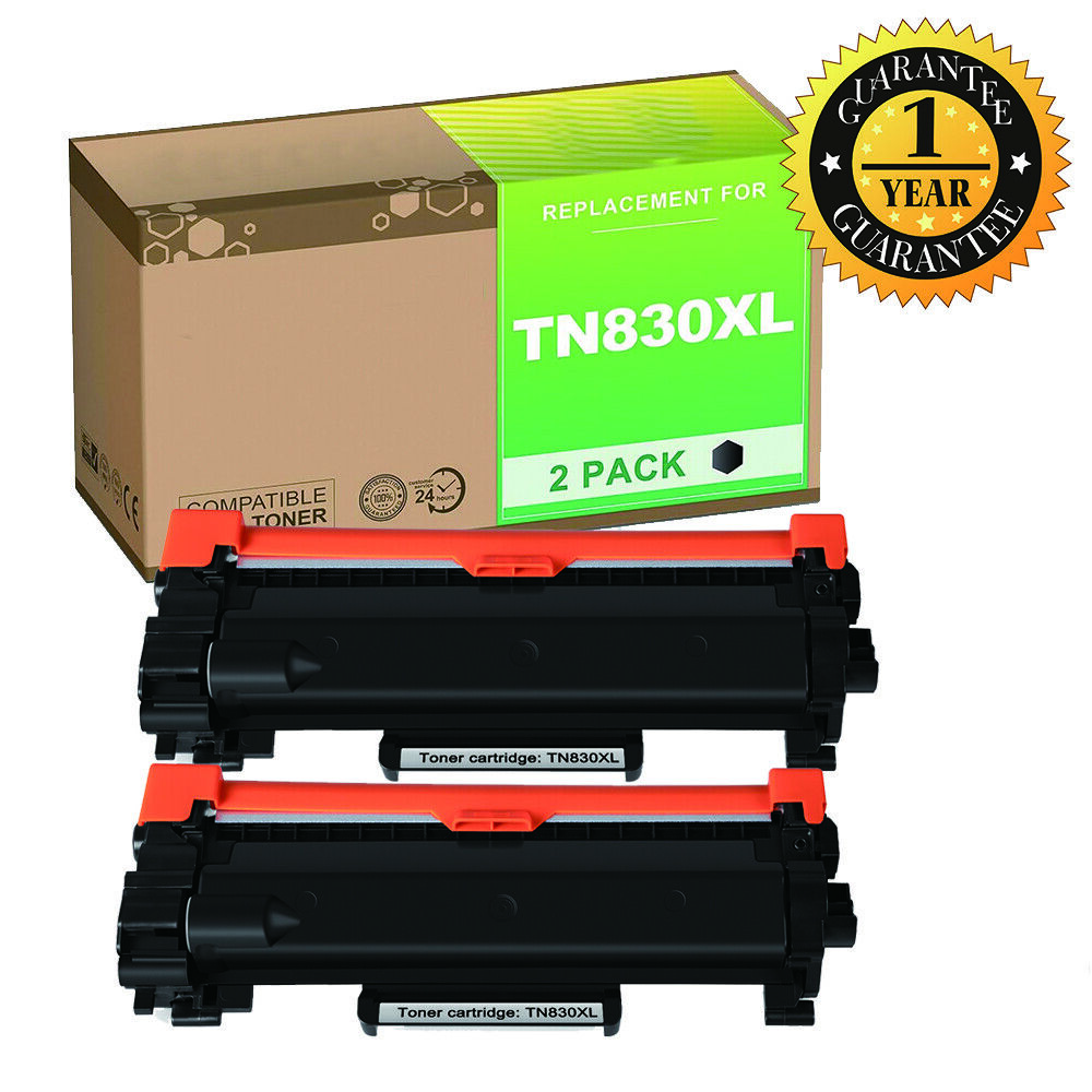 2PK TN830XL Toner Cartridge Compatible for Brother HL-L2400D L2460DW DCP-L2640DW