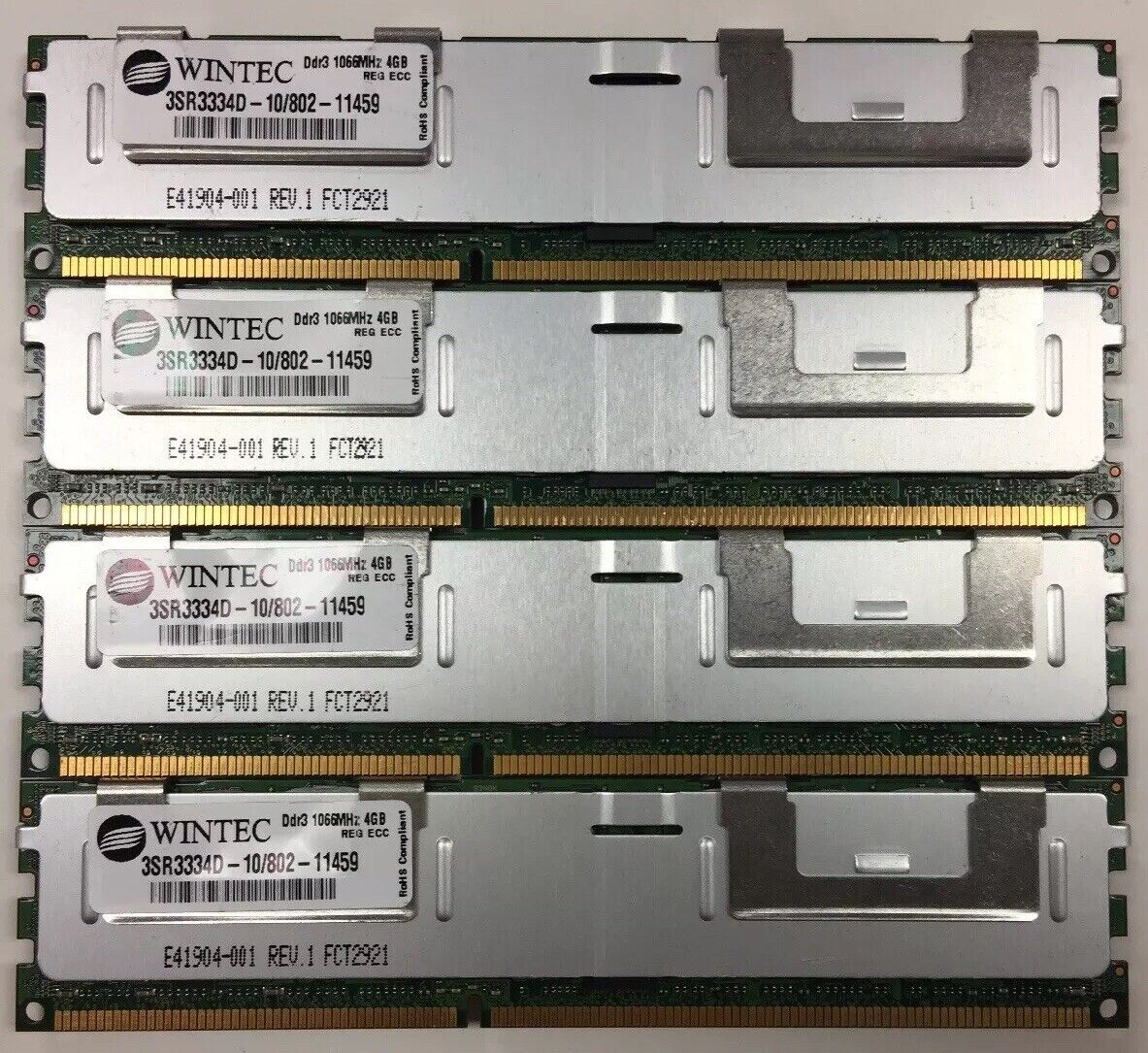 WINTEC PC3-8500R (DDR3-1066) 16GB ECC REG 4R*8 Memory Kit (4*4GB)